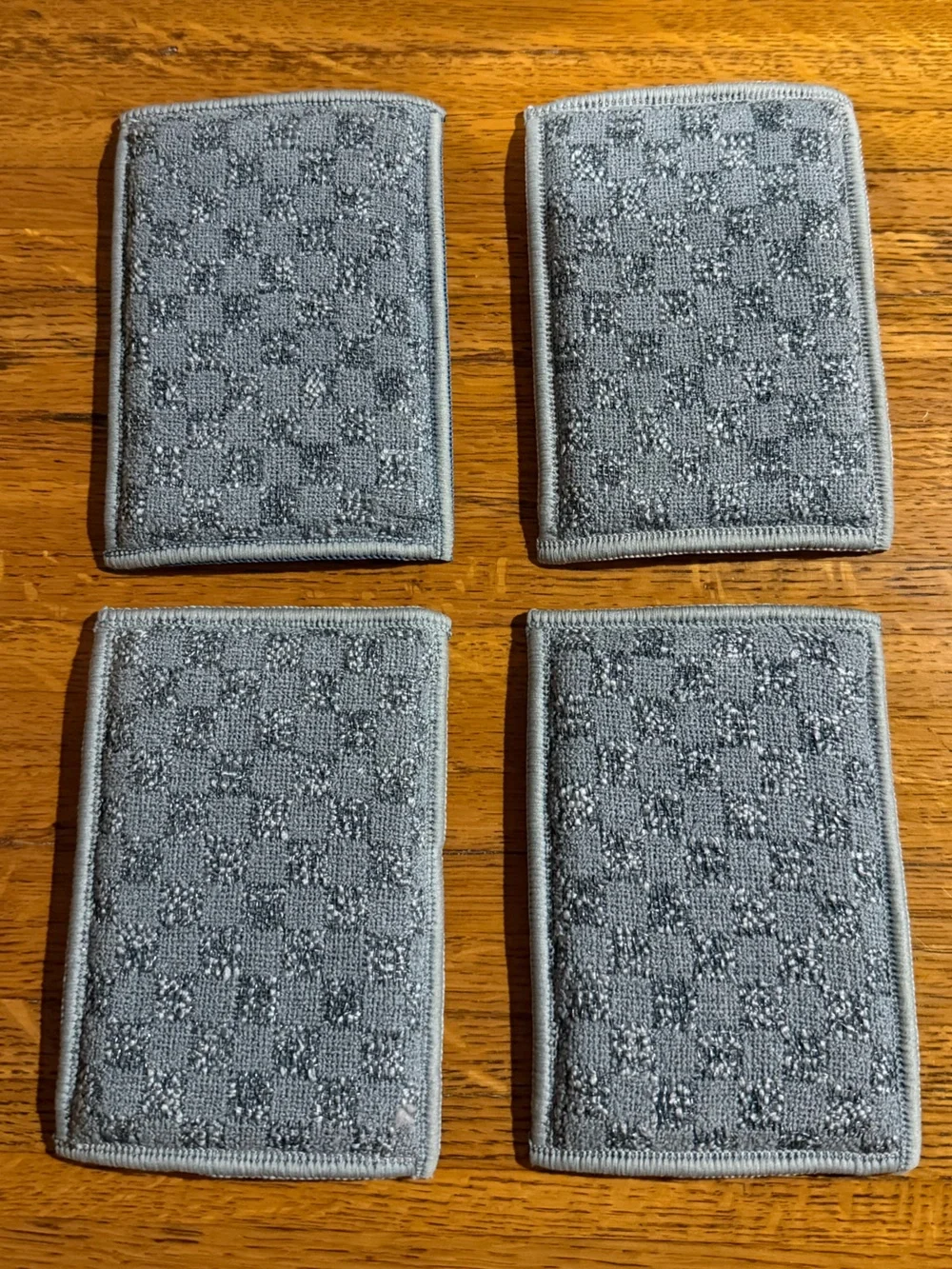 Norwex Waffle Weave Kitchen Set Tea Towels and dual sided sponges Set of 6 NWT